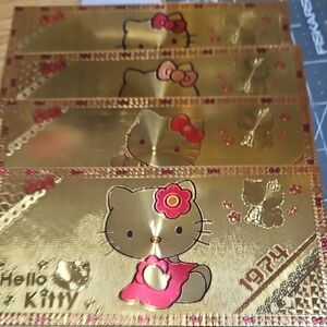 Hello Kitty Gold Foils
